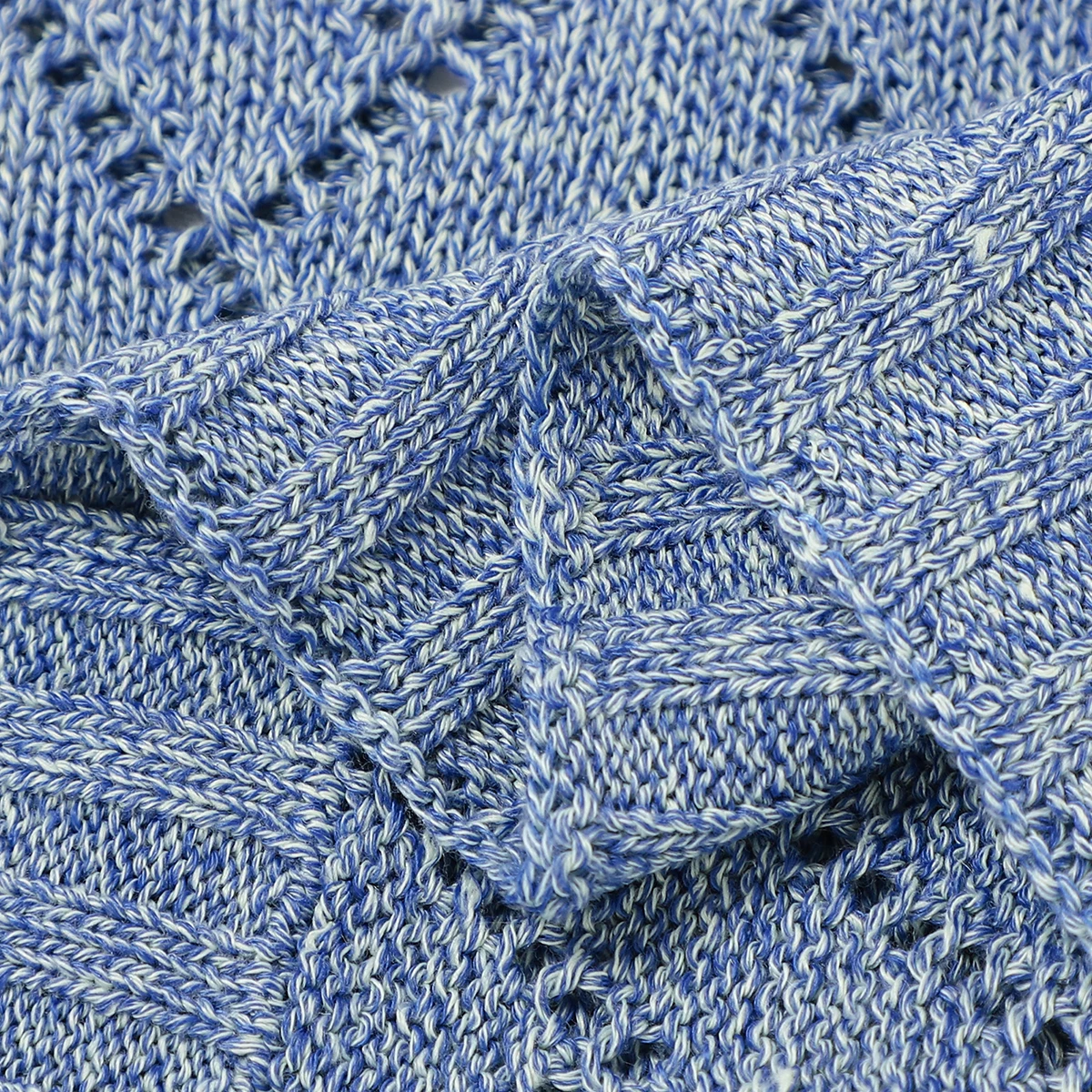 Одеяло вязаное для новорожденных карамельных цветов 100*80|Одеяла и пеленки| |