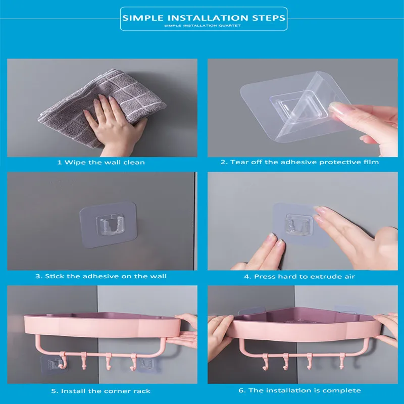 Полка-органайзер для ванной комнаты полка хранения душа угловые полки настенный