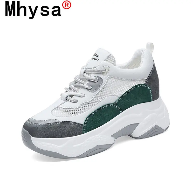 

Shoes for Women Sneakers 2021 Spring New Fashion Women's Vulcanized Shoes Breathable Mesh Women Casual Shoes Lace-up Dad Shoes