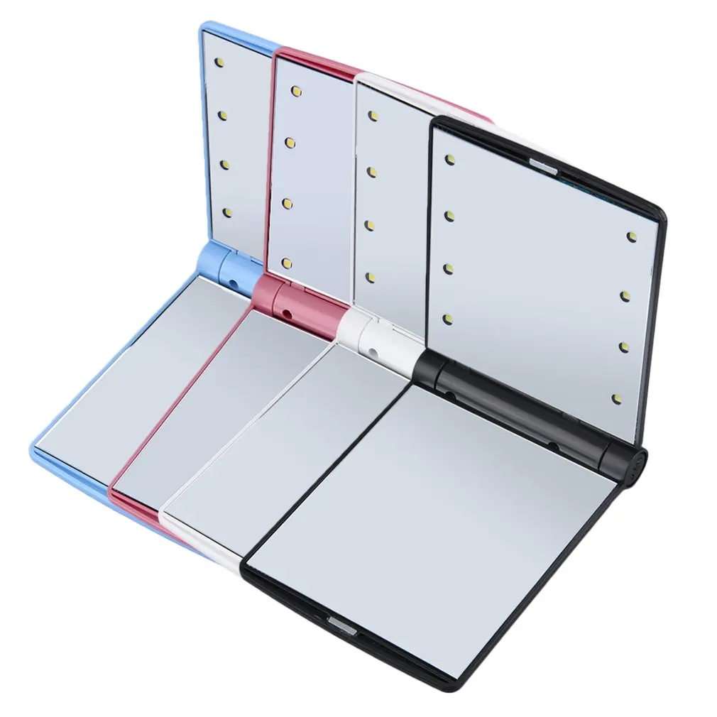 Женские складные зеркала для макияжа инструмент леди косметическое складное