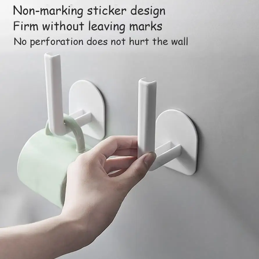 

Multifunctional punch-free kitchen wall hanging rack roll paper cling film storage rack wall storage hook