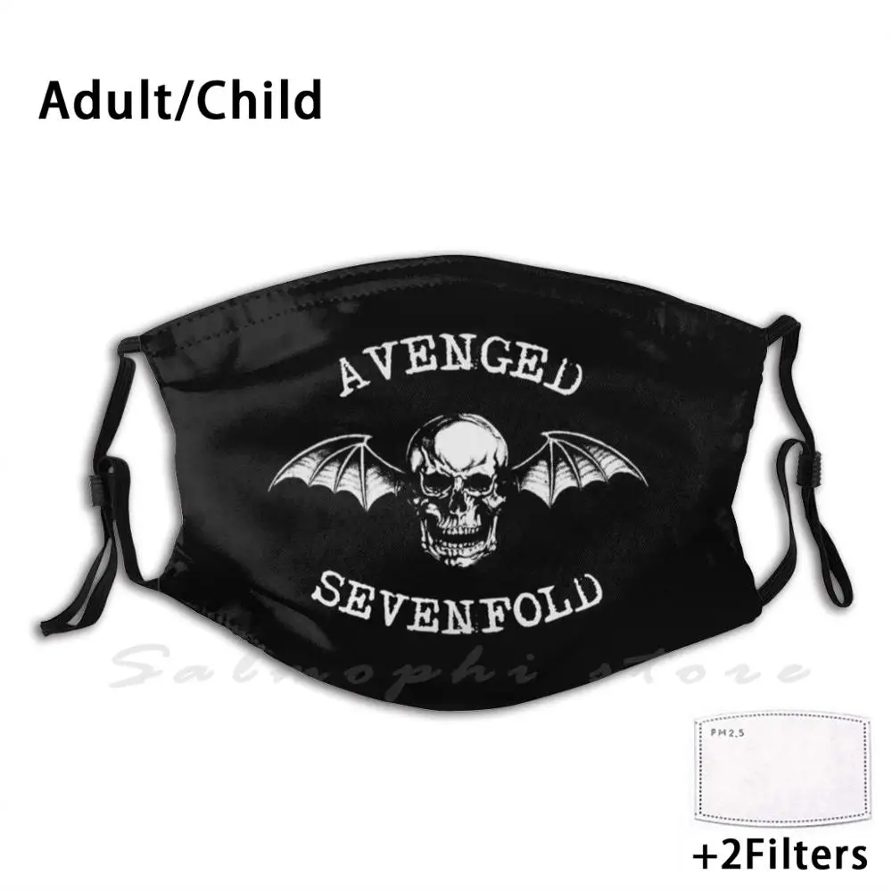Забавная многоразовая маска для лица с принтом Pm2.5 Rock Avenged Metal Sevenfold A7X Shadows Synyster Gates