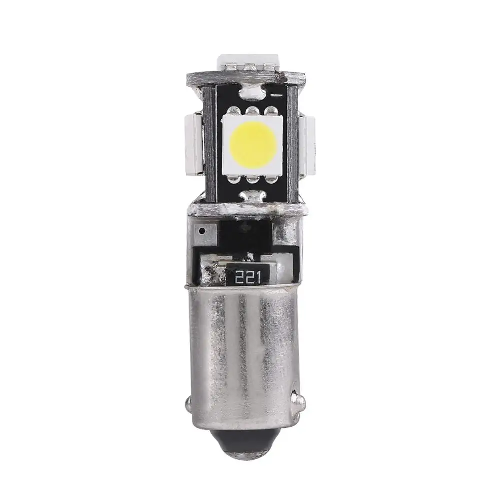 

10 шт. 5050 5SMD BA9S фотолампы для чтения, номерной знак, лампы, белые, питание от 12 В постоянного тока