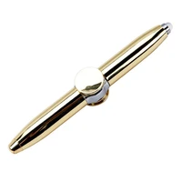 fingertip gyro ballpoint pen multifunctional rotating luminous metal pen led light adult decompression finger gyro pen