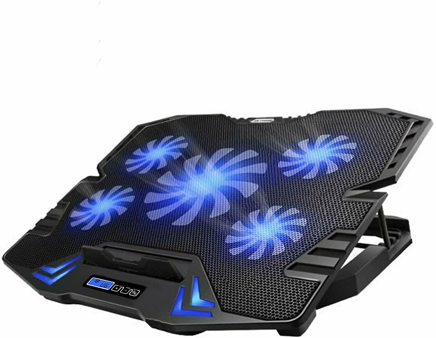 

FOR C5 10-15.6 inch Gaming Lap|top Cooler Cooling Pad, 5 Quiet Fans and LCD Screen