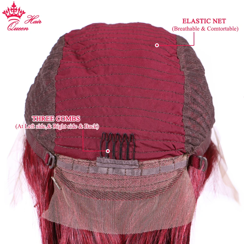 Королевские волосы Официальный магазин # 99J кружевные передние парики