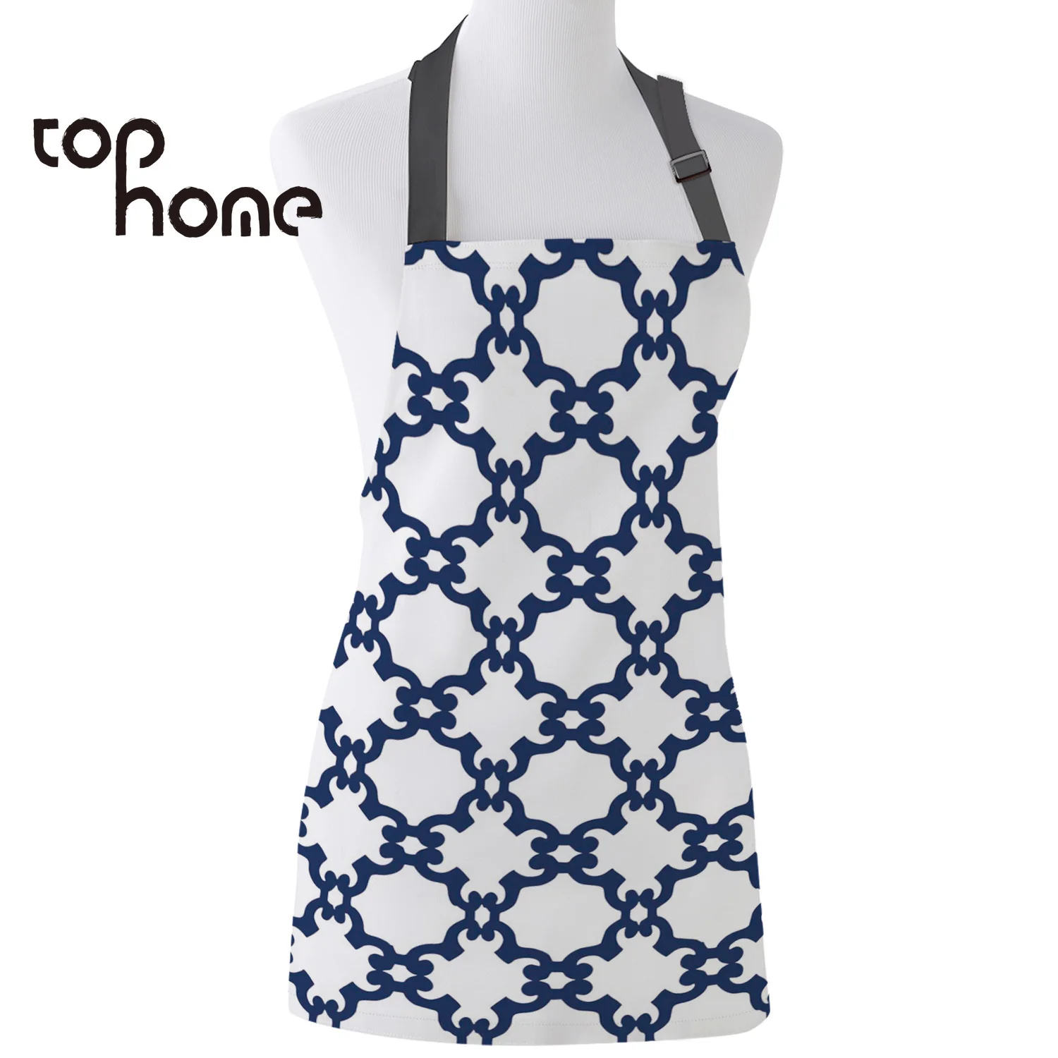 Tophome Кухонный Фартук геометрический абстрактный дизайн синий прочная простота