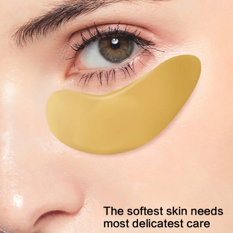 24K золото коллаген патчи для глаз темный круг отечность мешок маска против