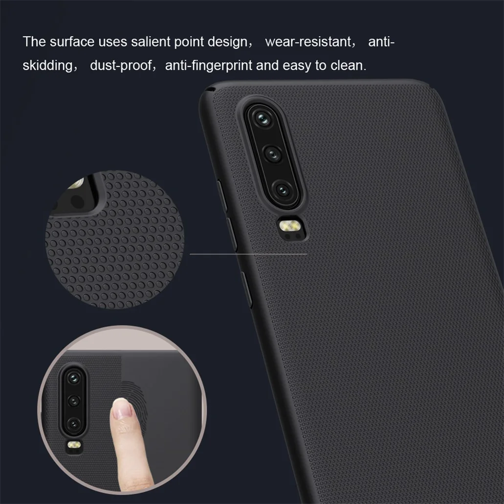 Чехол Nillkin для Huawei P20 P30 Pro жесткий матовый чехол-накладка из поликарбоната Lite Nova 4e |