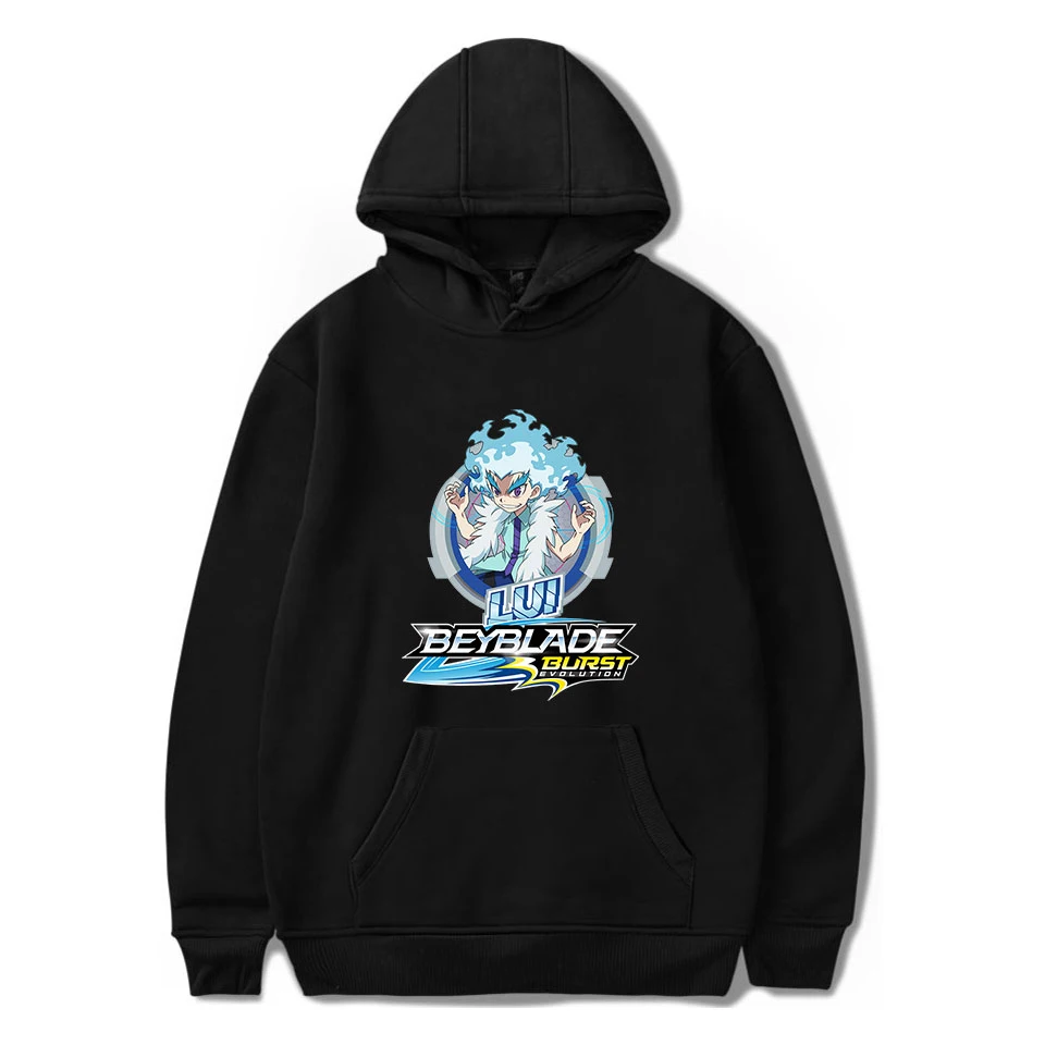 

Fashion Beyblade Burst Evolution Hoodies Men Women Sweatshirts Harajuku Hooded black Popular Print Hoodie boys Casual pullovers