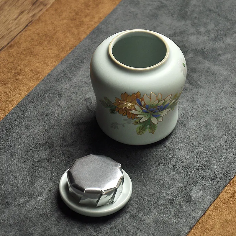 Чайная коробка керамическая банка для хранения Tieguanyin чайная посуда контейнер