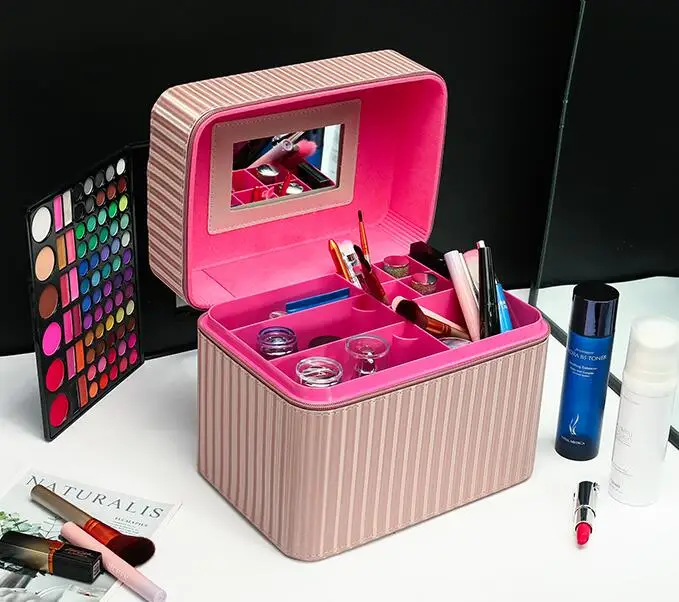 

Hot Makeup Bags Portable Professional Cosmetic Bag Fashion Female Case For Cosmetics Large Capacity Women Travel toiletry bag
