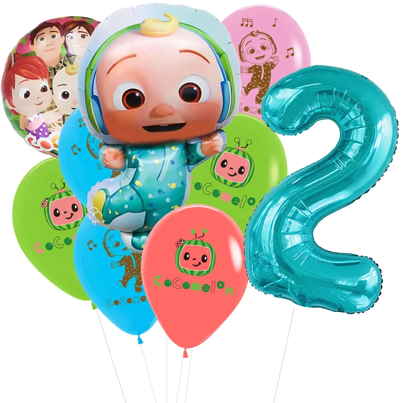 

Cocomelon Balloons Cocomelon Theme Party Supplies Toys for kids Birthday Party Supplies Globos
