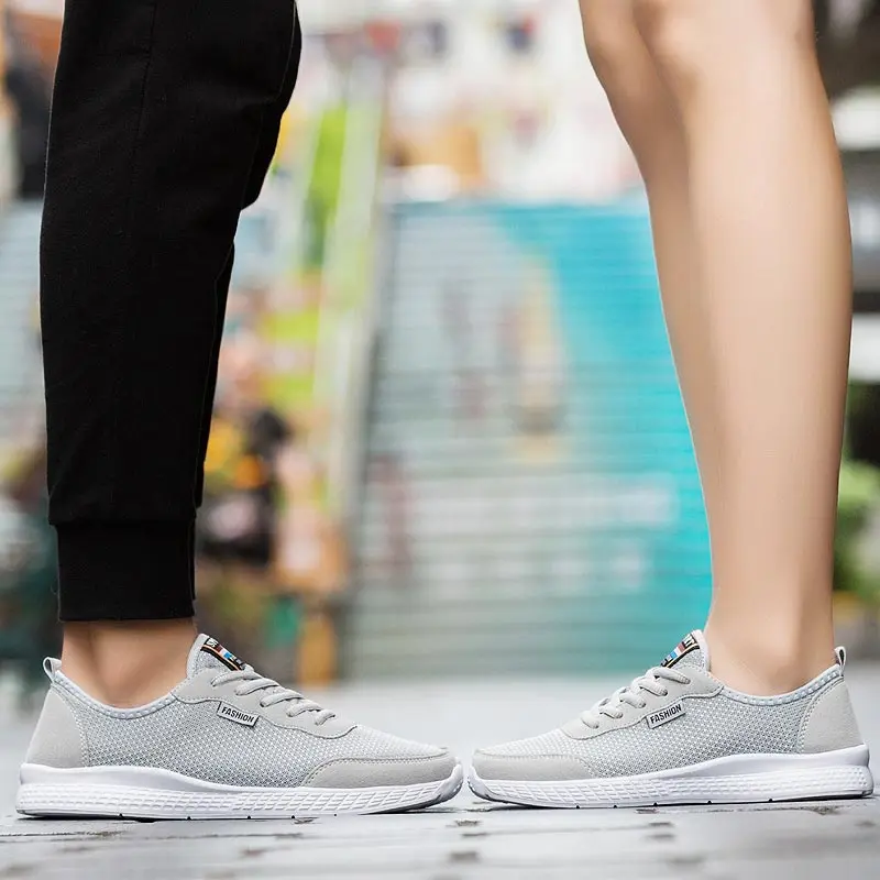 Размера плюс лето кроссовки мужские сетки Спортивная обувь дышащие 9908