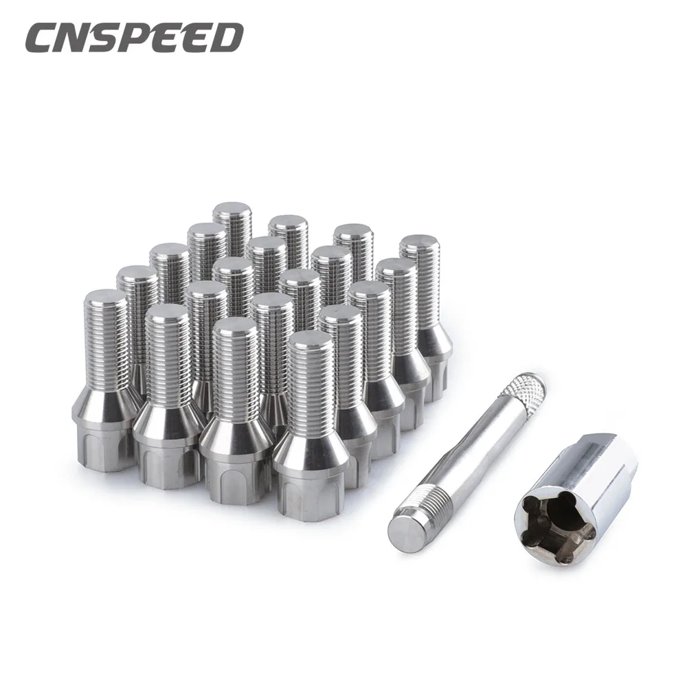 20 шт./компл. болты для замка колеса из титанового сплава M14 x 1 5 мм блокировки