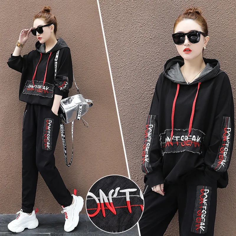 Женский Повседневный костюм-двойка Max LuLu свободный костюм в Корейском стиле с