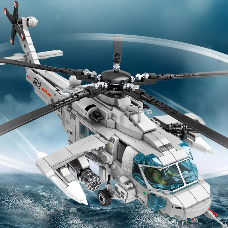 

935pcs China Army Military J-10B Fighter Z-20 Z-18 Helicopter H-6K Bomber Aircraft Model Building Blocks Boys Toys Birthday Gift