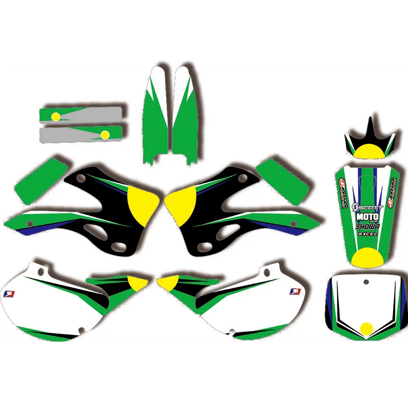

Графическая наклейка для KAWASAKI KX125 KX250 1999 2000 2001 2002