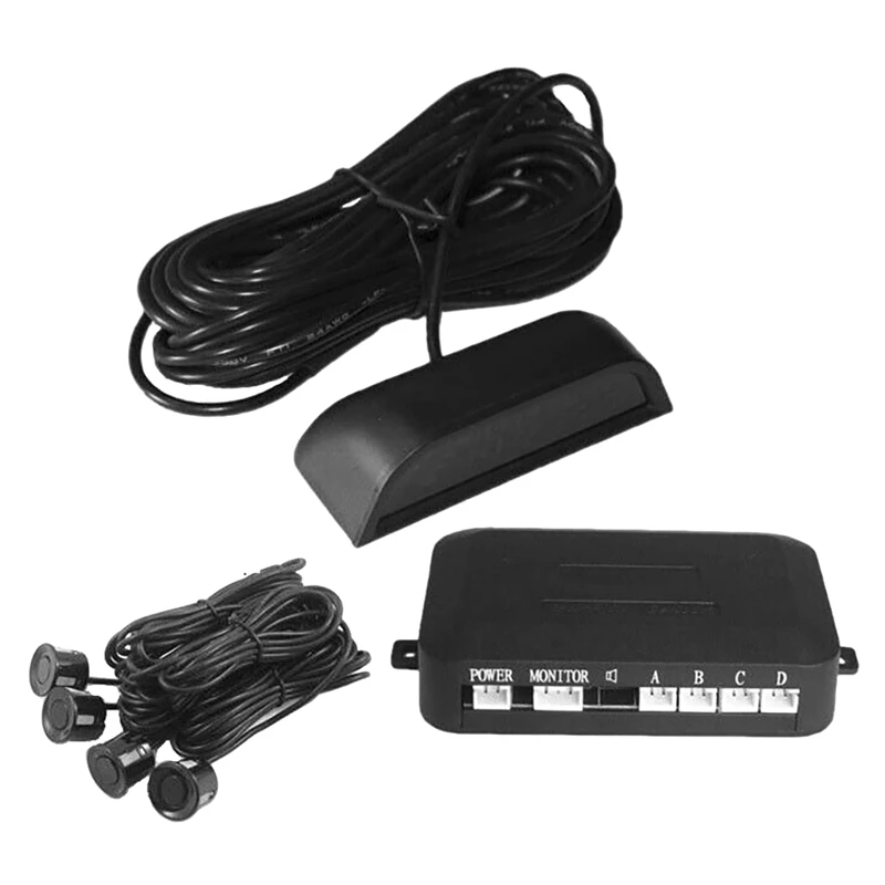 

New Parking Sensor Auto Parktronic with 4 Sensors Reverse Backup Parking Monitor Detector System LED Display