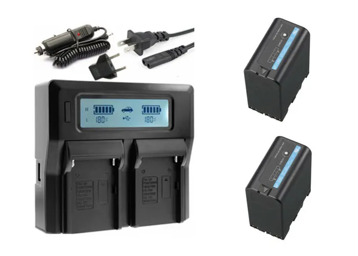 BP U60 U65 U30 U90 Батарея + ЖК дисплей двойной Зарядное устройство для Sony PMW 150 160 300 EX1 EX3