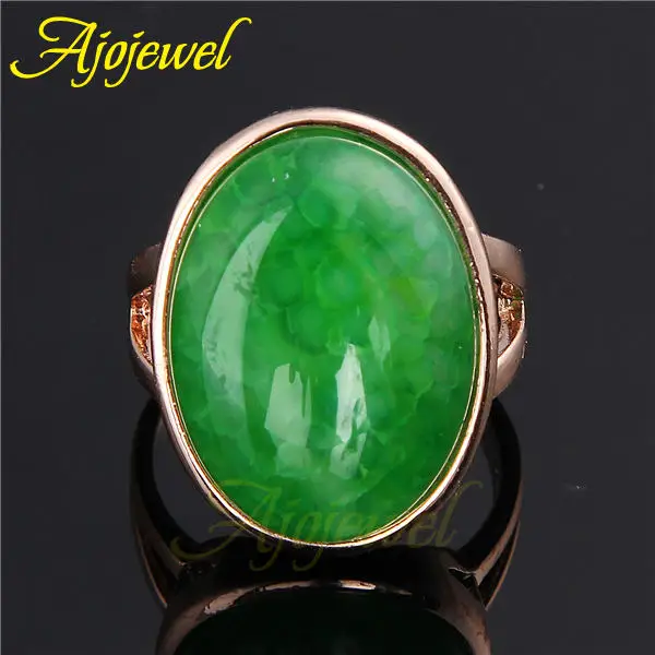 Бренд Ajojewel Размер 7 и 9 Anel Masculino зеленый/красный/пурпурное каменное кольцо для женщин - Цвет основного камня: Зеленый
