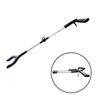 Инструмент для захвата мусора, длинный складной телескопический зажим для мусора, алюминиевый держатель для отходов, 81 см