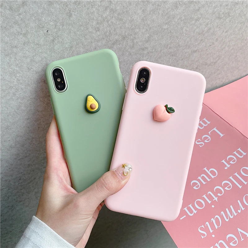 Чехол Mi 10 Lite из мягкого ТПУ с 3D изображением фруктов силиконовый чехол чехлы для