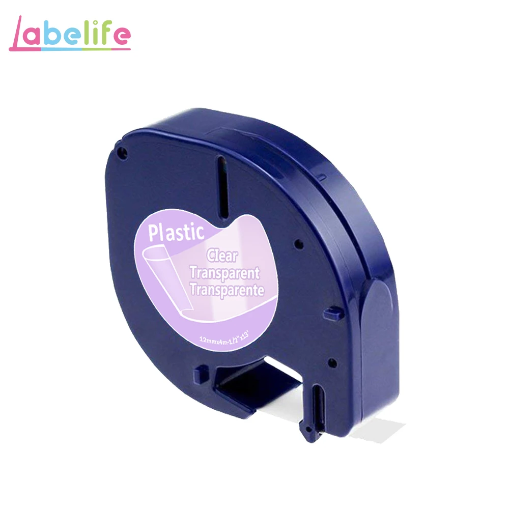 Labelife 1 шт. 91200 совместима с Dymo LetraTag клейкая лента черная на белом папе 12 мм LT маркерные ленты 91330 для принтера этикеток - Цвет: A12267