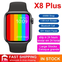 new x8 plus women men smart watch bluetooth call smartwatch heart rate monitor fitness tracker pk iwo 13 iwo 14 wearable device