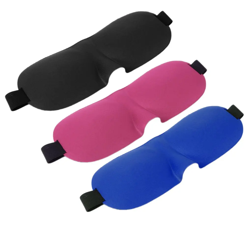 3D Soft Eye Sponge Cover Blinder Travel Sleep Aid Relax Mask Shade Blindfold New Hot Fashion 2colors Avalaible | Красота и здоровье