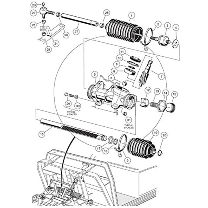 Рулевые сильфоны подходят для клубных автомобилей DS