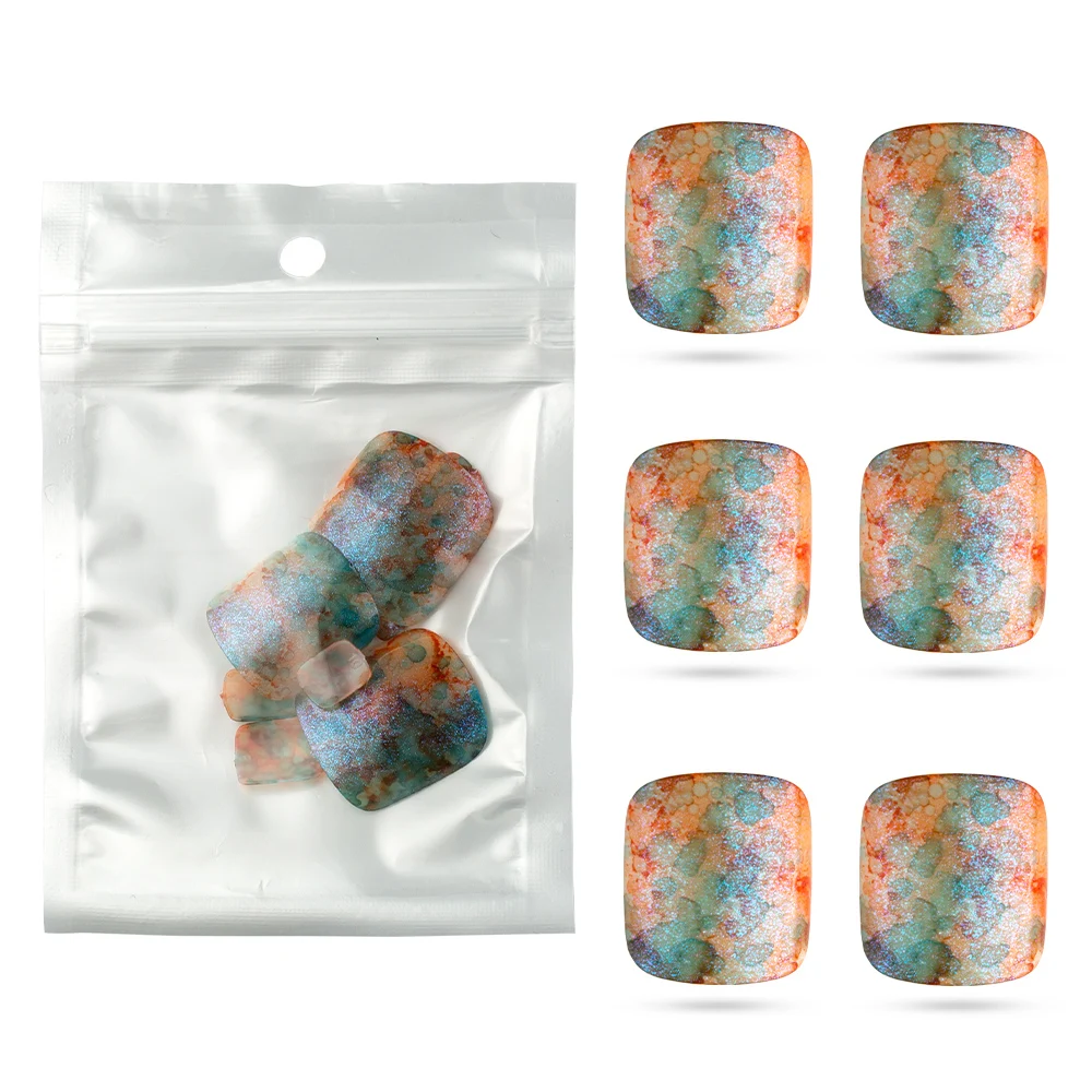 24 шт./жемчужный полипропиленовый наконечник для ногтей летний дизайн накладные