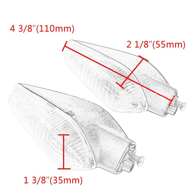 

Motorcycle Turn Signal Light Front&Rear Side Indicator for Ducati Monster 695 696 796 821 848 1099 1100 S EVO 1200