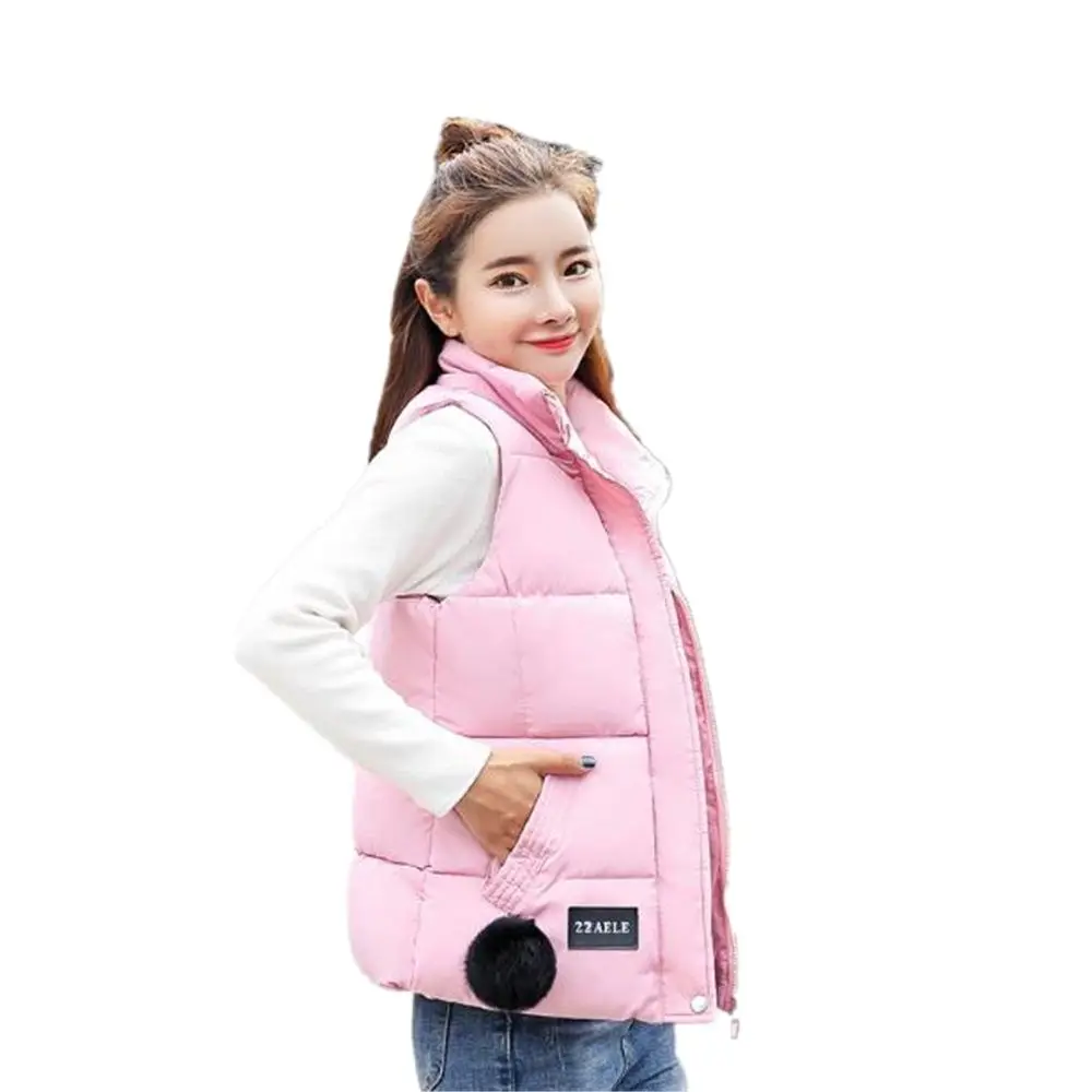 

Женский зимний пуховик без рукавов, утепленный жилет, горячая Распродажа, осенняя Женская куртка без рукавов, пальто, жилет, халко