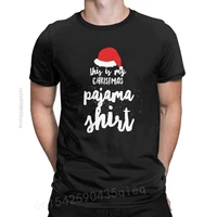 this is my christmas pajama novelty t shirt funny holidays tops tees for men clothes
