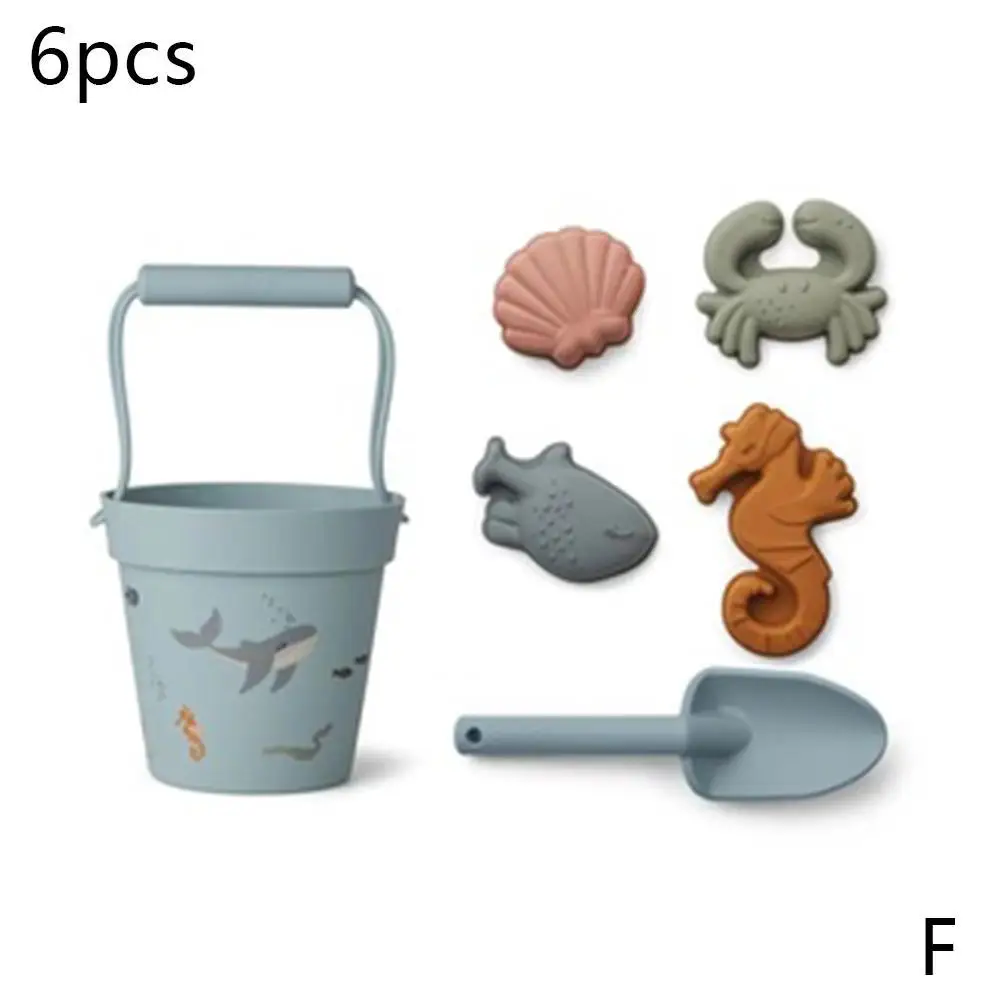 

Children Beach Kids Toys 6 Pcs Baby Summer Digging Sand Tool with Shovel Water Game Play Outdoor Toy Set Sandbox For Boys Girls
