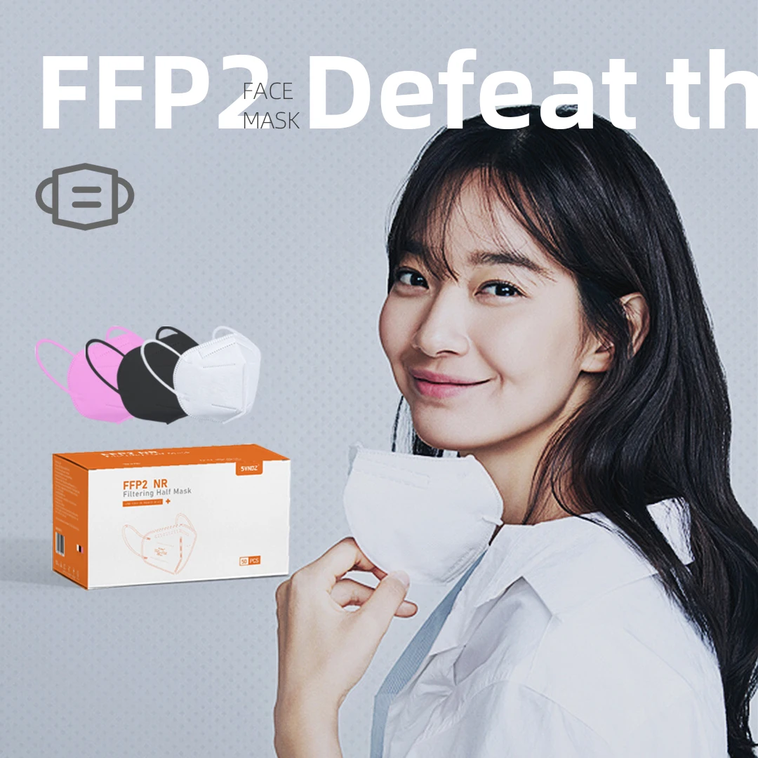 

SVNDZ 50pcs/box Selling Protection Anti-bacteria FFP2 Face Masks Non Woven Disposable Breathable Mask