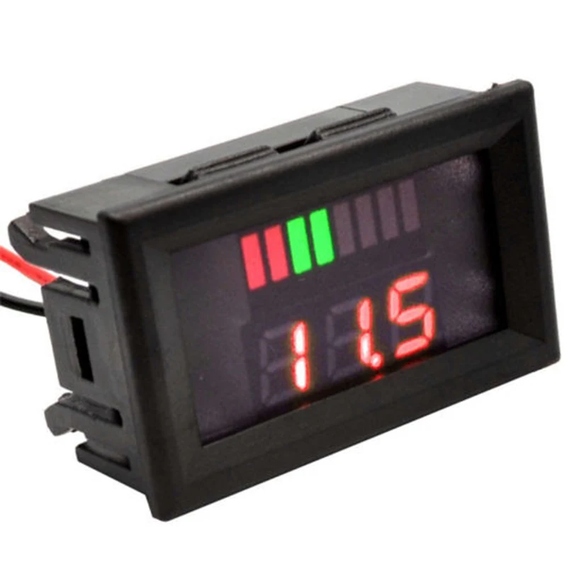 

Electromobile Voltage Meter LED Digital Power Bars Display Reverse Connection Protection Volt Gauge Tester Detector Tools
