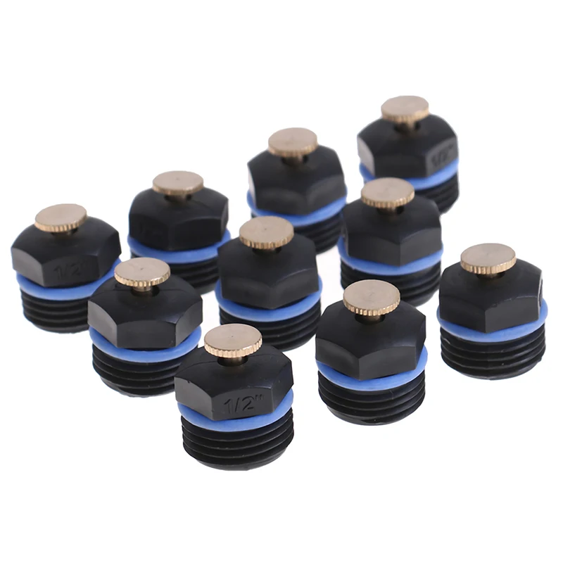 10 шт. 1/2 дюйма DN15 пластиковые разбрызгивающие головки для полива