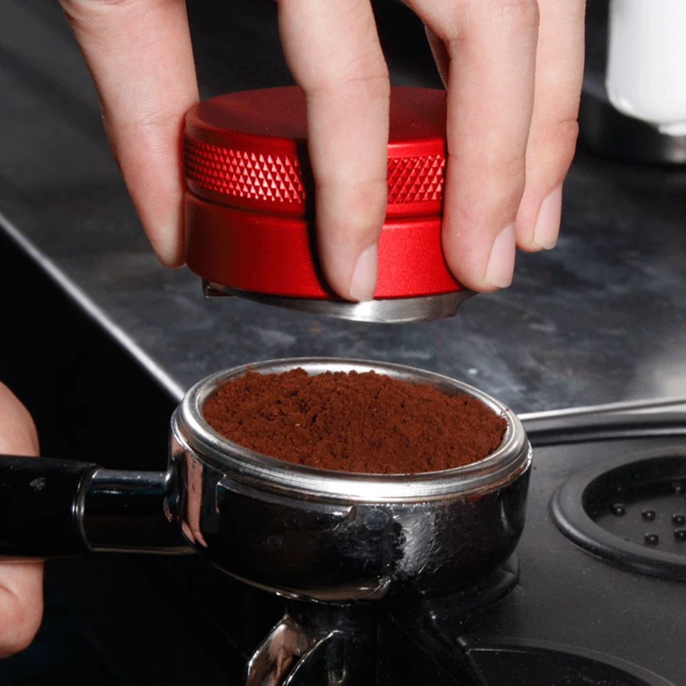 

304 Stainless Steel Coffee Tamper 51MM Adjustable Height Trefoil Coffee Distributor Coffee Powder Hammer Customized Coffee Tools