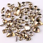 Стразы для свадебной обуви и сумок с топазом, 50 искусственных форм