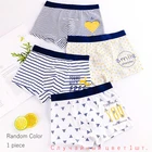 Трусы-боксеры из чистого хлопка для мальчиков, 1 шт., уютные трусы для мальчиков, большие детские шорты, детское нижнее белье, детское нижнее белье