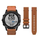 Быстросъемный кожаный ремешок 22 мм, 26 мм, для Garmin Fenix 6X 6 Pro, Tactix Delta, ремешок для часов Easyfit, ремешок для часов Fenix6 Fenix 5 5X
