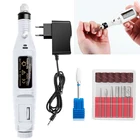 Электрическая машинка для маникюра с керамическими насадками, набор керамических фрез, резак для дизайна ногтей, Шлифовальная Пилка, резак для удаления гель-лака