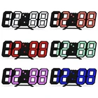 3D стерео часы, светодиодный Будильник, электронные часы для гостиной, 3D настенные цифровые часы с петухом, ночник, дисплей, часы, будильник