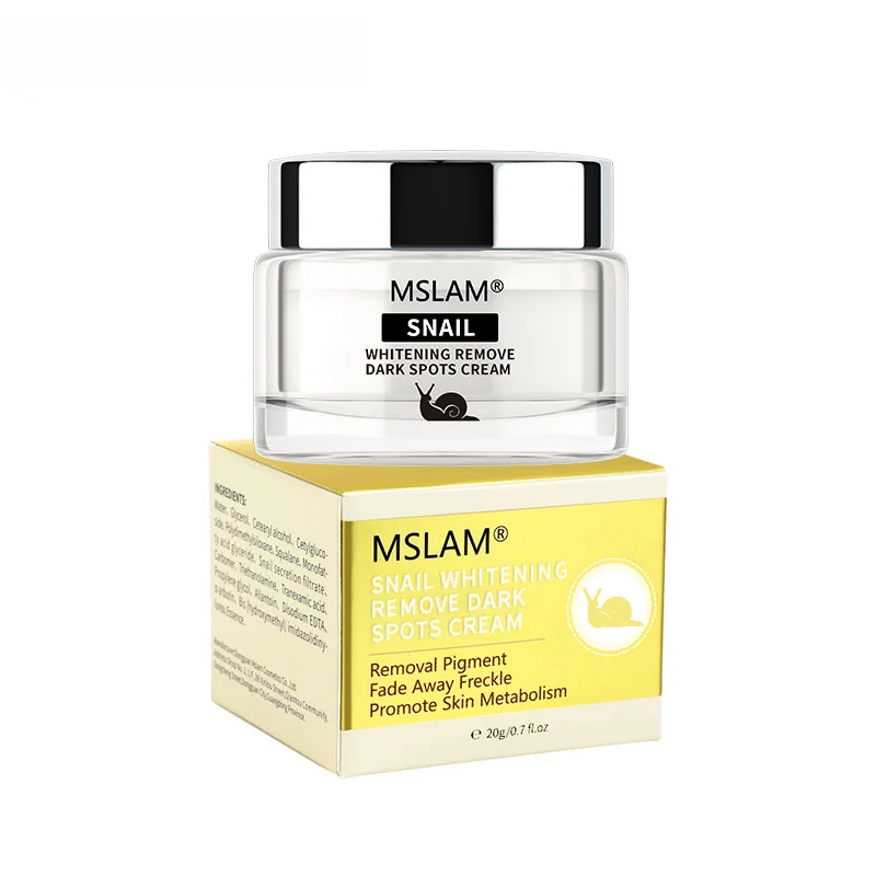 

20ml Snail Remove Freckle Face Cream Whitening Fades Spot Moisturizing Firming Anti-Aging Brighten Nourishing Facial Skin Care