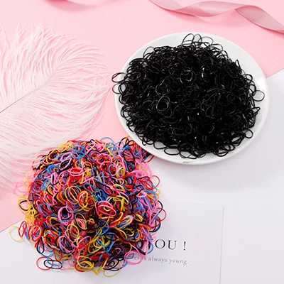 1000pcs 2 1000 шт./партия, одноразовые резинки для волос для девочек, эластичная резинка для волос из ТПУ, держатель для конского хвоста, резинки, Детские аксессуары для волос - Цвет: 1000pcs 2