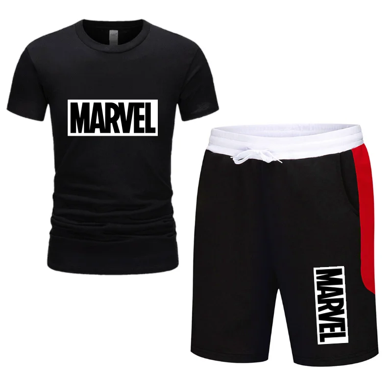 

Men's 2-piece boxing suit sportswear men's casual summer printed shorts 2021 new