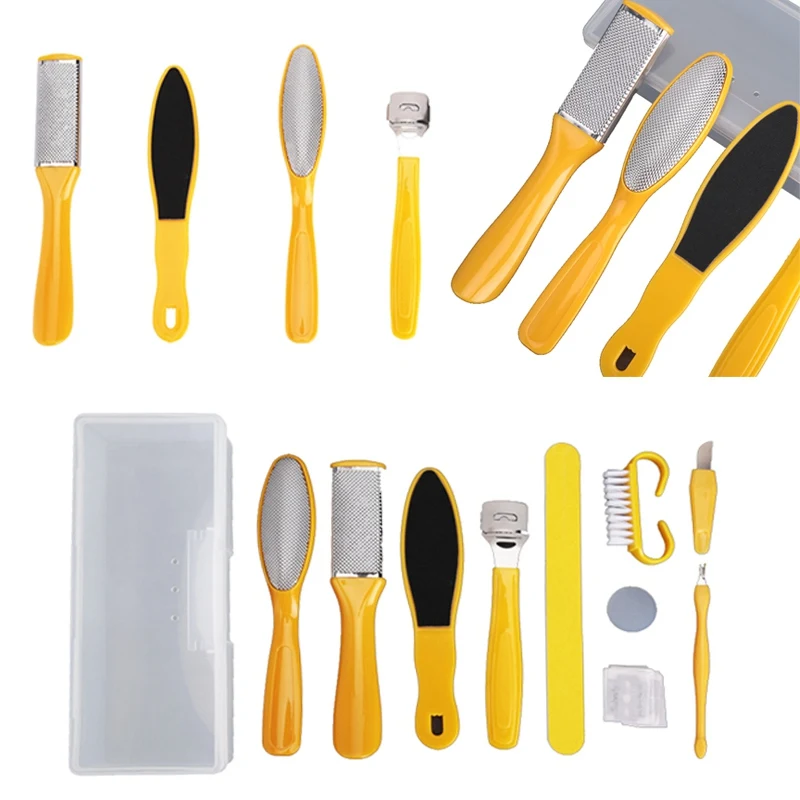 

Solid Foot Scrubber Professional Pedicure Tools Kit Rasp Foot File Remover Set Feet Exfoliating Scrubber Cleaner Body Beauty Kit