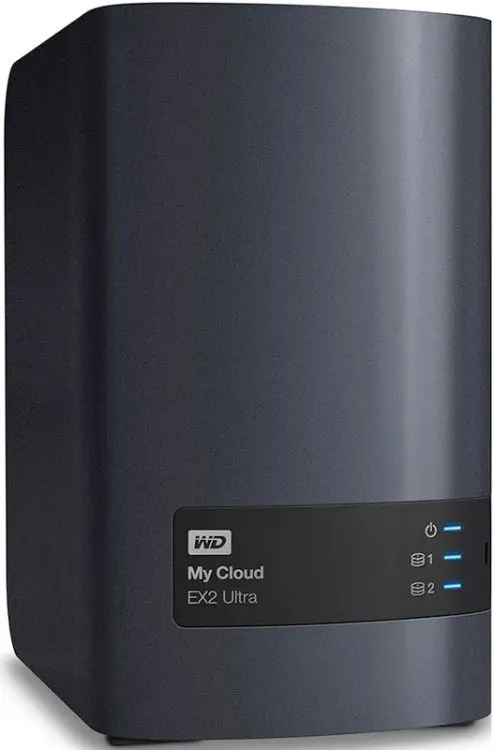 Сетевой RAID накопитель Western Digital WDBSHB0000NCH EEUE My Cloud EX2 Ultra 0ГБ nondrive 3 5&quot LAN NAS|Сетевые